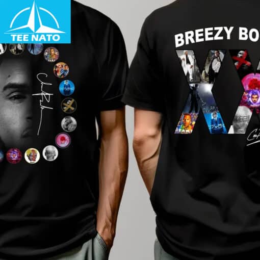 Chris Brown Breezy Bowl XX Album Covers Graphic Shirt