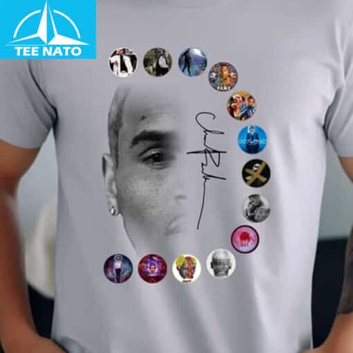 Chris Brown Breezy Bowl XX Album Covers Graphic Shirt - Image 4