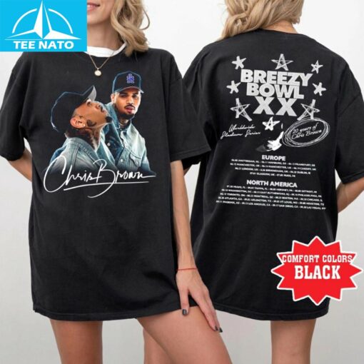 Chris Brown Breezy Bowl XX Concert 2025 Shirt