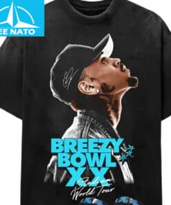 Chris Brown Breezy Bowl XX Concert 2025 Tour Shirt1