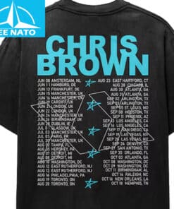 Chris Brown Breezy Bowl XX Concert 2025 Tour Shirt2