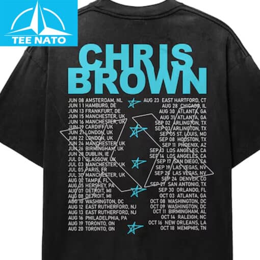 Chris Brown Breezy Bowl XX Concert 2025 Tour Shirt - Image 2