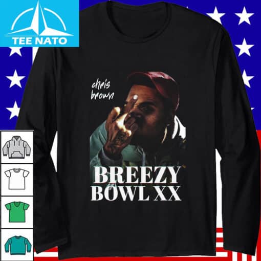 Chris Brown Breezy Bowl XX Flipping Off Graphic Shirt - Image 3
