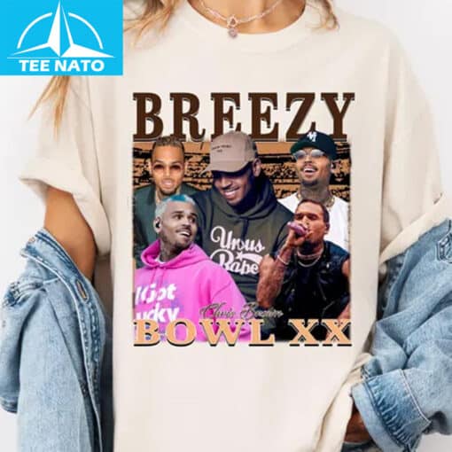 Chris Brown Breezy Bowl XX Photo Collage Shirt