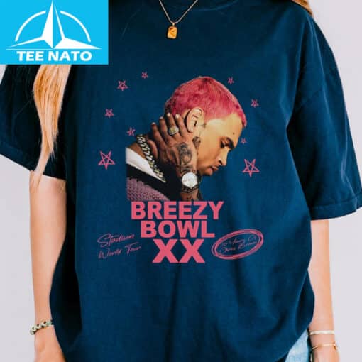 Chris Brown Breezy Bowl XX Stadium World Tour Shirt - Image 4
