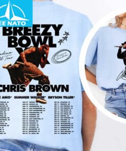 Chris Brown Breezy Bowl XX Tour Dates Fan Shirt2