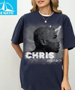 Chris Brown Lightning Graphic Music Fan Shirt