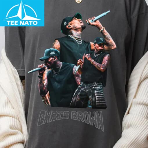 Chris Brown R&B Pop Music Performance Shirt - Image 3