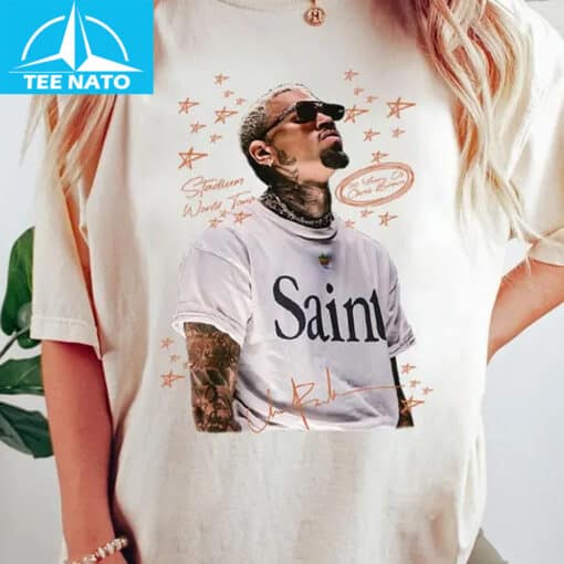 Chris Brown Saint Stadium World Tour Fan Shirt - Image 2