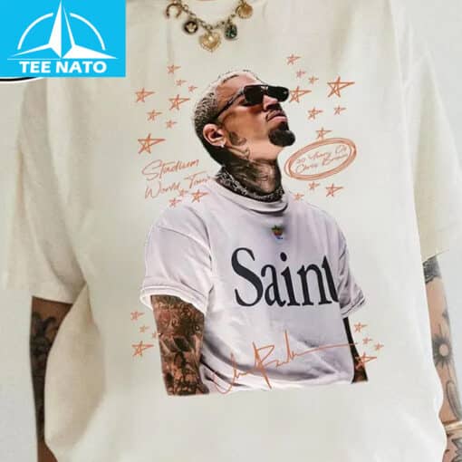 Chris Brown Saint Stadium World Tour Fan Shirt - Image 4