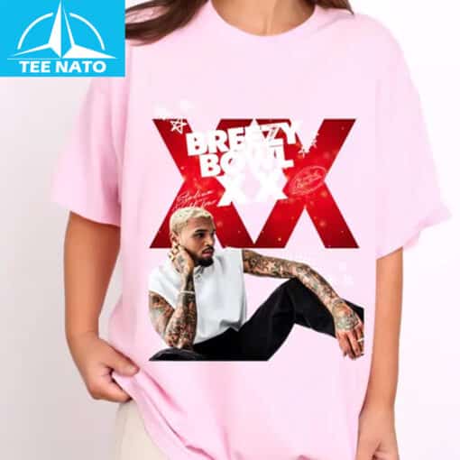 Chris Brown Tour Breezy Bowl XX V2 Vintage Shirt - Image 3
