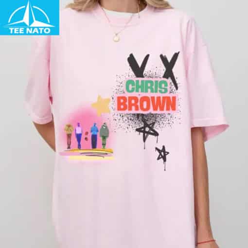 Chris Brown VX Graffiti Style Fan Shirt - Image 3