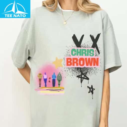 Chris Brown VX Graffiti Style Fan Shirt - Image 4