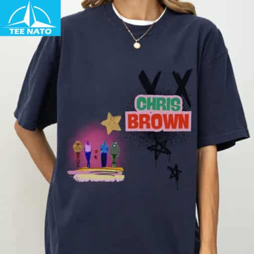 Chris Brown VX Graffiti Style Fan Shirt - Image 5