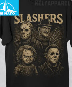 Chucky Michael Myers Jason Voorhees Freddy Krueger Halloween Shirt2