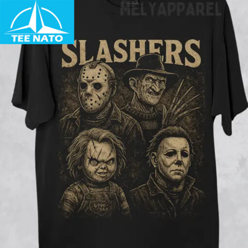 Chucky Michael Myers Jason Voorhees Freddy Krueger Halloween Shirt - Image 3