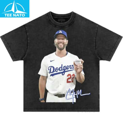 Clayton Kershaw 3000 Strikeouts Dodgers Shirt - Image 3