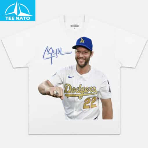 Clayton Kershaw Dodgers World Series Ring Shirt - Image 5