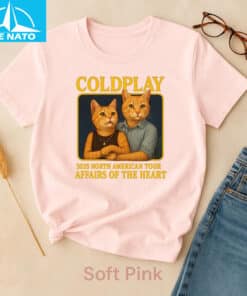 Coldplay 2025 North American Tour Affairs Of The Heart Cats Shirt4