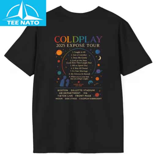 Coldplay 2025 Tracklist Cam Scandal Shirt - Image 2