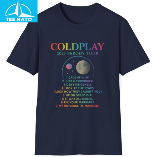 Coldplay Cheaters Meme 2025 Shirt - Image 3