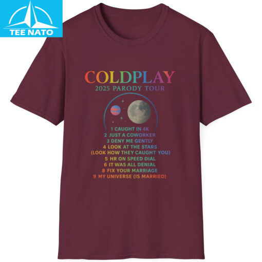 Coldplay Cheaters Meme 2025 Shirt - Image 4