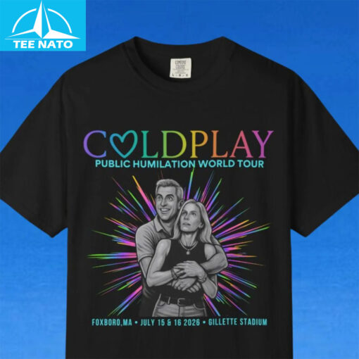 Coldplay Couple “Public Humiliation World Tour” Shirt - Image 3
