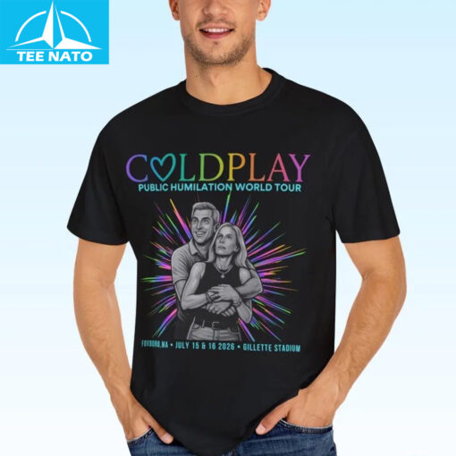 Coldplay Couple “Public Humiliation World Tour” Shirt - Image 4