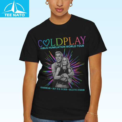 Coldplay Couple “Public Humiliation World Tour” Shirt - Image 5