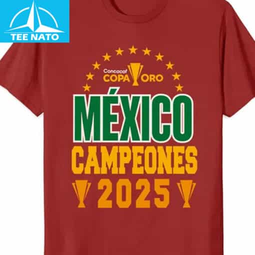 Concacaf Copa Oro Mexico Campeones 2025 Soccer Shirt - Image 3