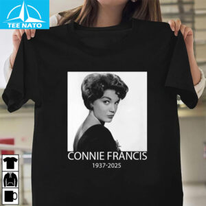 Connie Francis 1937-2025 Memorial Photo Shirt 14 Connie Francis 1937 2025 Memorial Photo Shirt