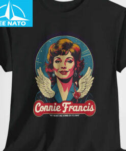 Connie Francis My Heart Has A Mind Of Its Own Angel Shirt2