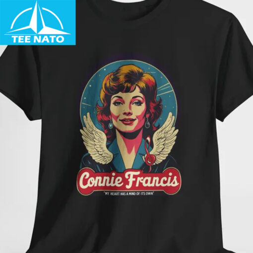 Connie Francis My Heart Has A Mind Of Its Own Angel Shirt - Image 3