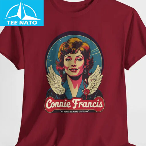 Connie Francis My Heart Has A Mind Of Its Own Angel Shirt - Image 4