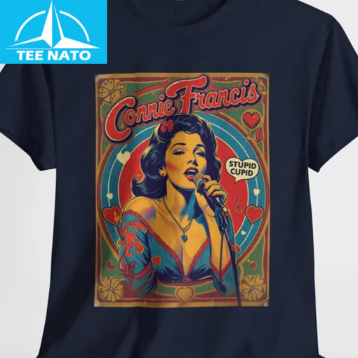 Connie Francis Stupid Cupid Vintage Graphic Shirt - Image 4