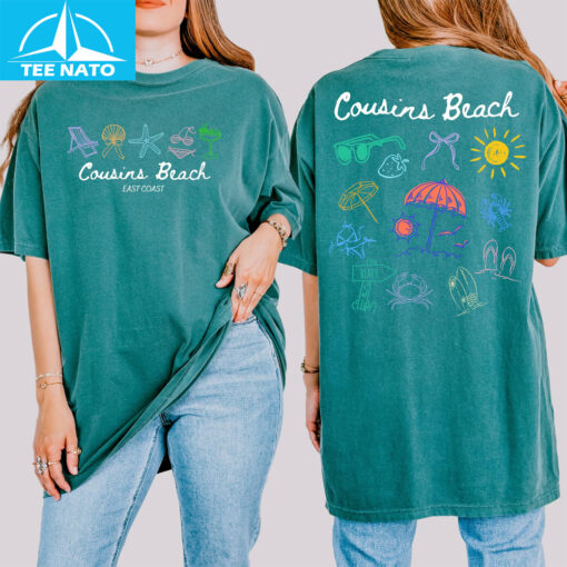 Cousins Beach East Coast Summer Graphic Shirt - Image 4