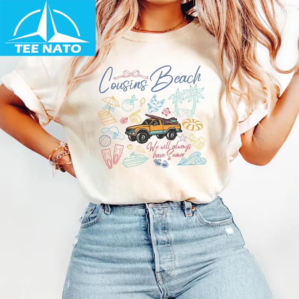 Different styles of the Cousins Beach Shirt