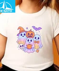 Cute Ghost Family Halloween Shirt3