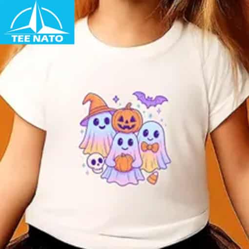 Cute Ghost Family Halloween Shirt - Image 4