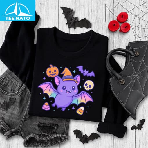 Cute Halloween Bat Shirt - Image 3