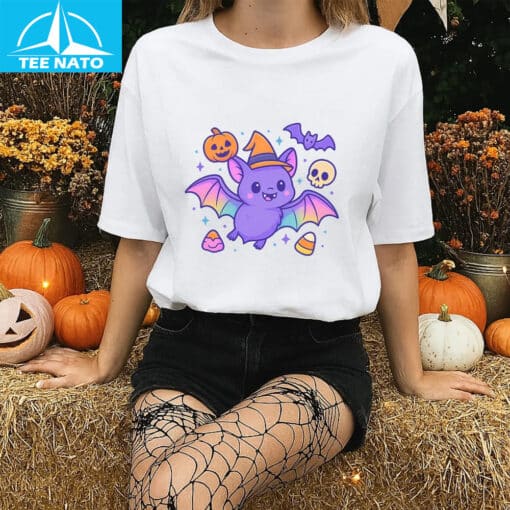 Cute Halloween Bat Shirt - Image 4