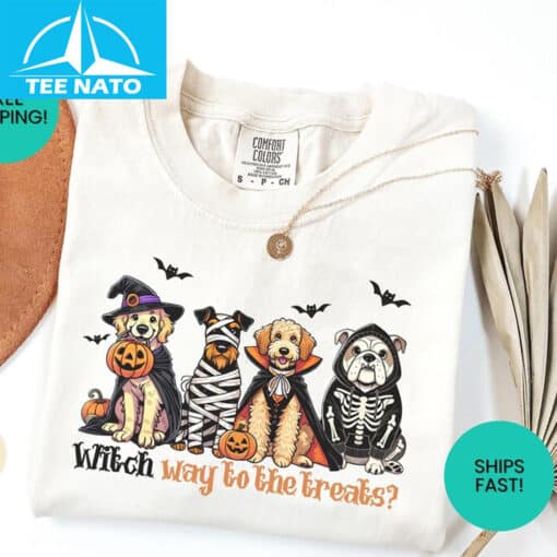 Cute Halloween Ghost Dog Shirt - Image 2