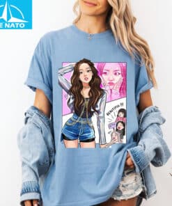 Cute Kpop Jisoo Comic Style Shirt2