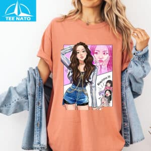 Cute Kpop Jisoo Comic Style Shirt3