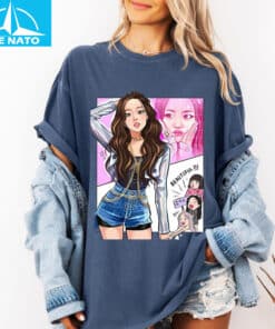 Cute Kpop Jisoo Comic Style Shirt5