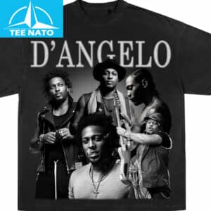 DAngelo Vintage Style RB Soul Music Collage Shirt1