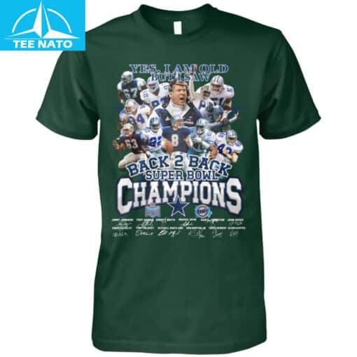 Dallas Cowboys Back 2 Back Super Bowl Champions Shirt - Image 3