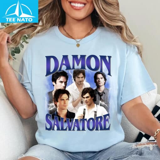 Damon Salvatore Vintage Shirt - Image 4