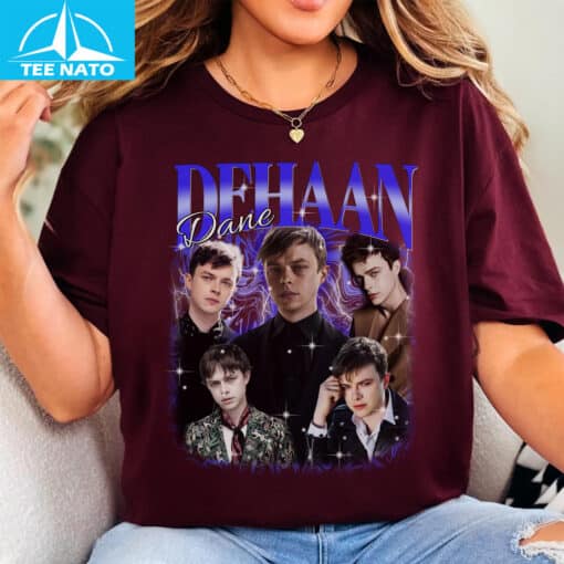 Dane Dehaan Actor Photo Collage Graphic Shirt - Image 3