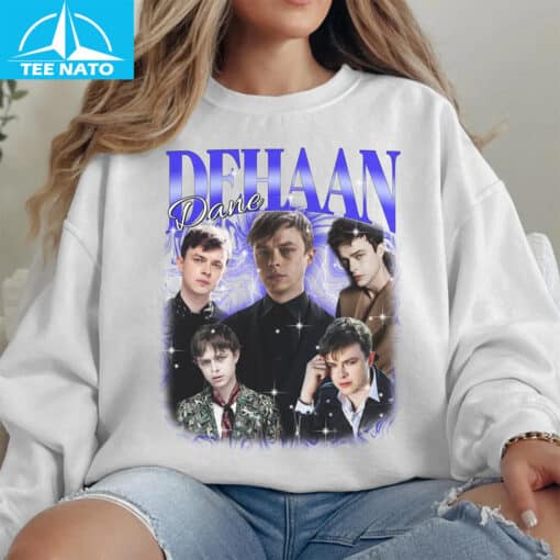 Dane Dehaan Actor Photo Collage Graphic Shirt - Image 4